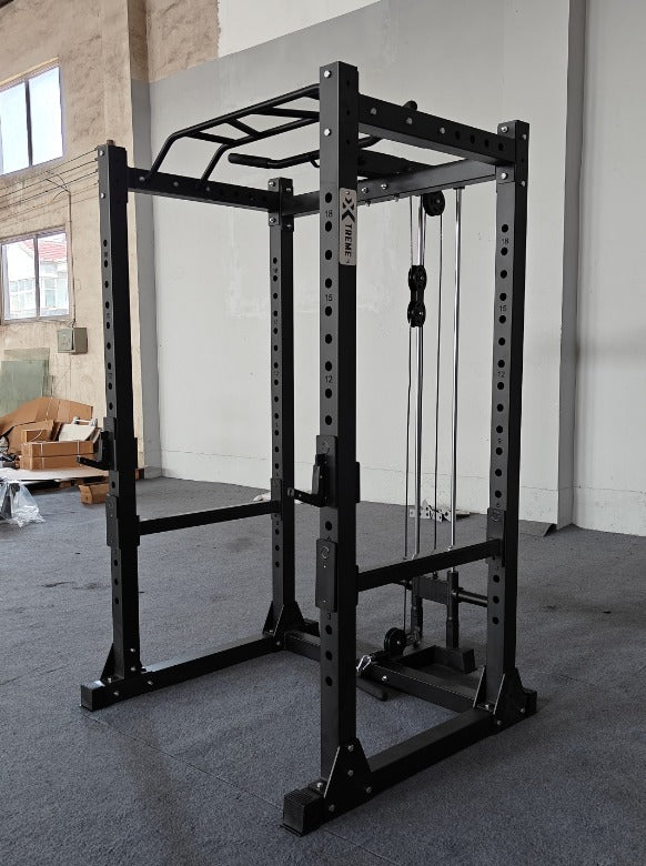 Xtreme Fitness Power Cage met Lat & Low Pulley attachment