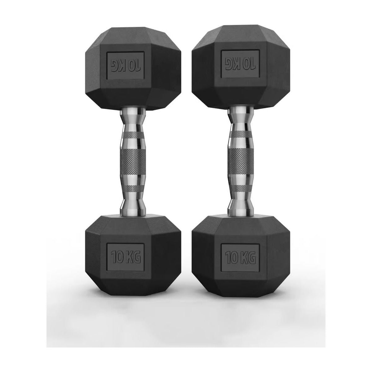 Hex Rubber Dumbbells 10kg (set) - xtremefitnessstore