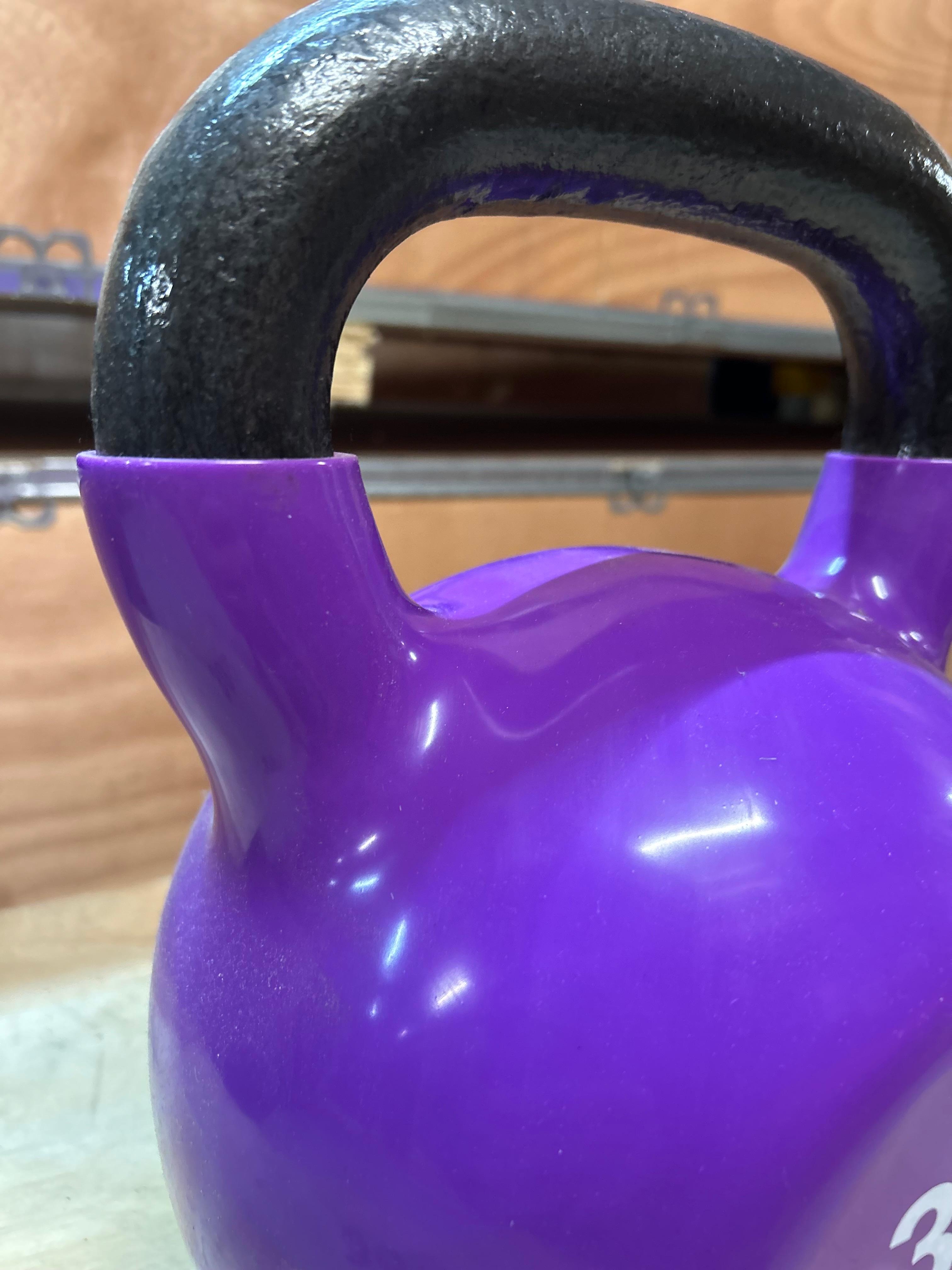 Kettlebell vinyl 28kg paars