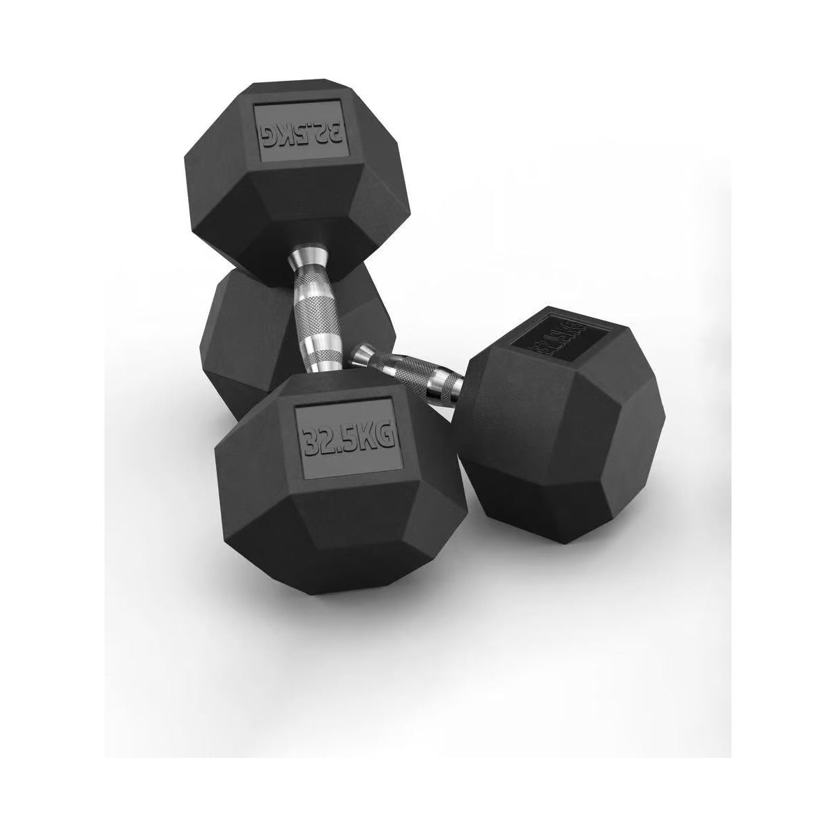 Hex Rubber Dumbbells 32.5kg (set) - xtremefitnessstore