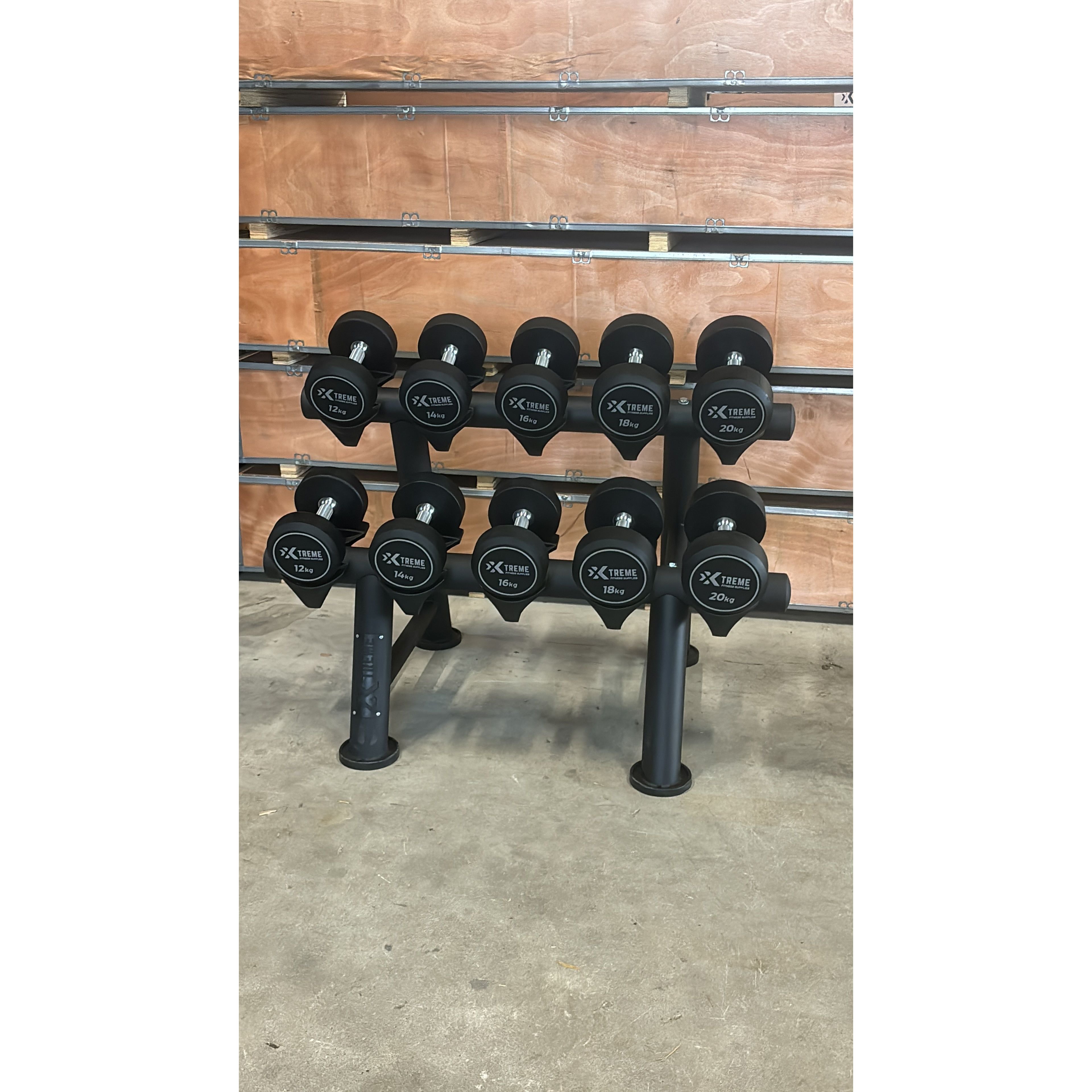 2-laags Dumbbell Rek voor 5 Sets