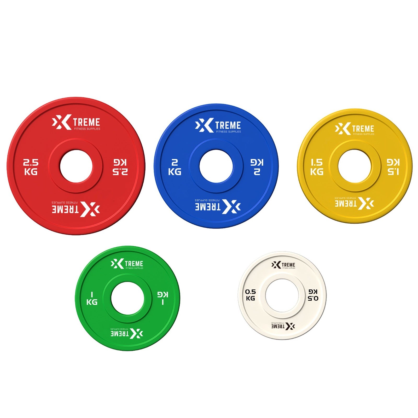 Xtreme Fitness Fractional Plate 0.5 - 2.5 KG (coloured)