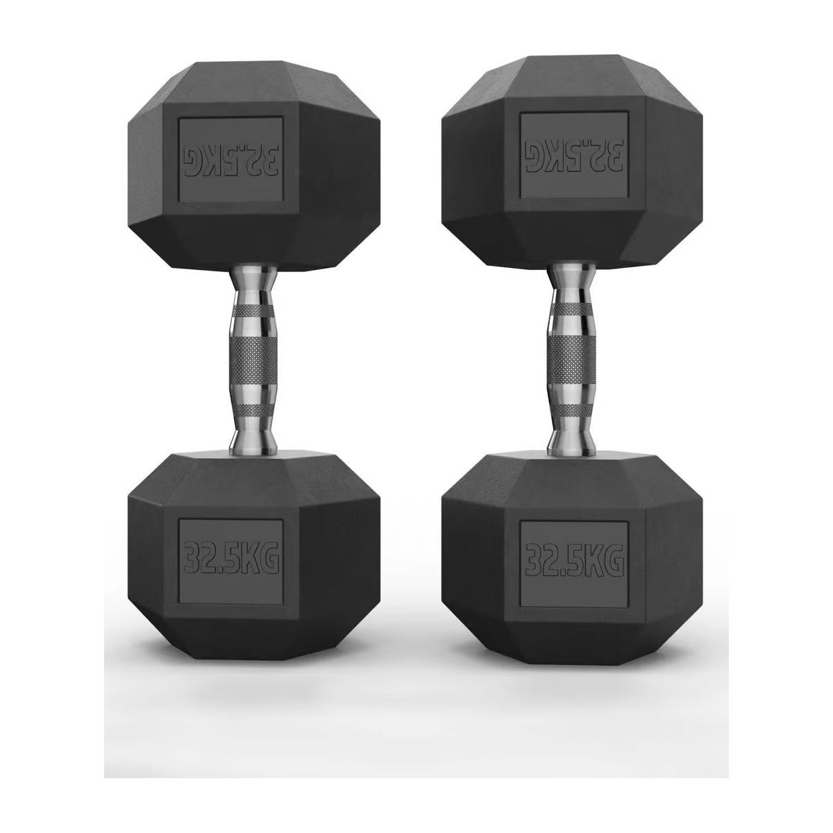 Hex Rubber Dumbbells 32.5kg (set) - xtremefitnessstore