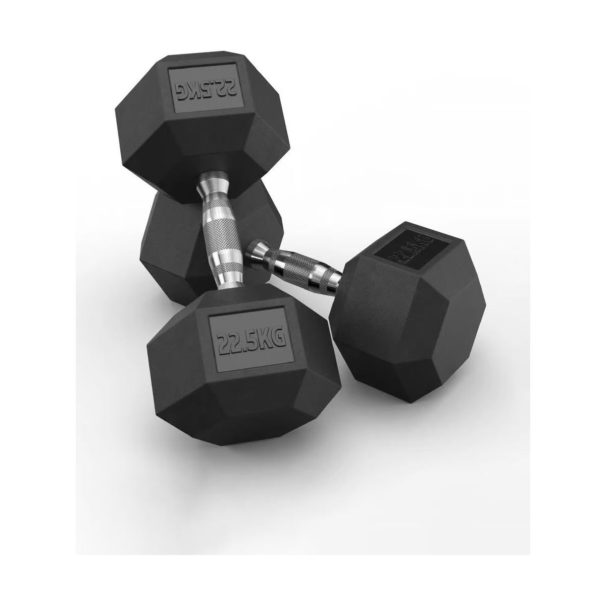 Hex Rubber Dumbbells 22.5kg (set) - xtremefitnessstore