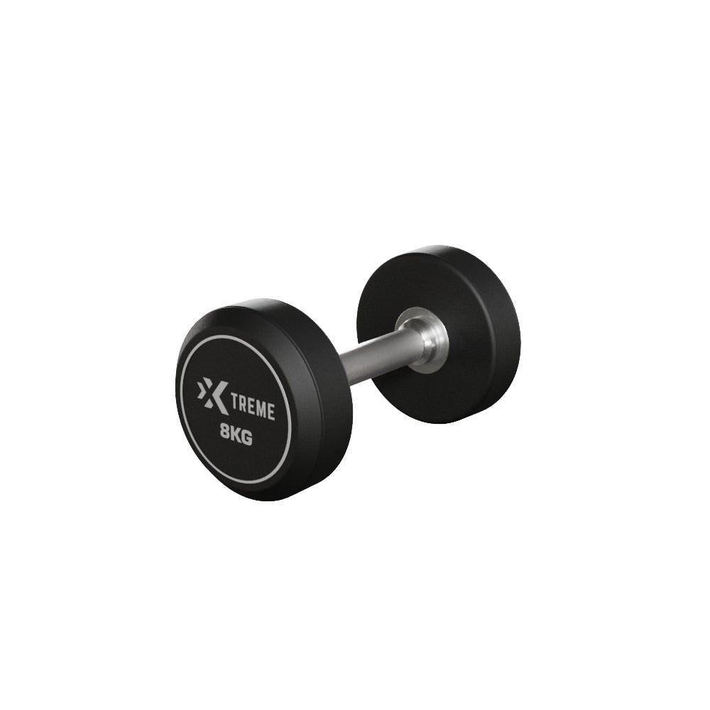 Xtreme Rubber Dumbbell 8kg Set – Krachtige en Duurzame Gewichten