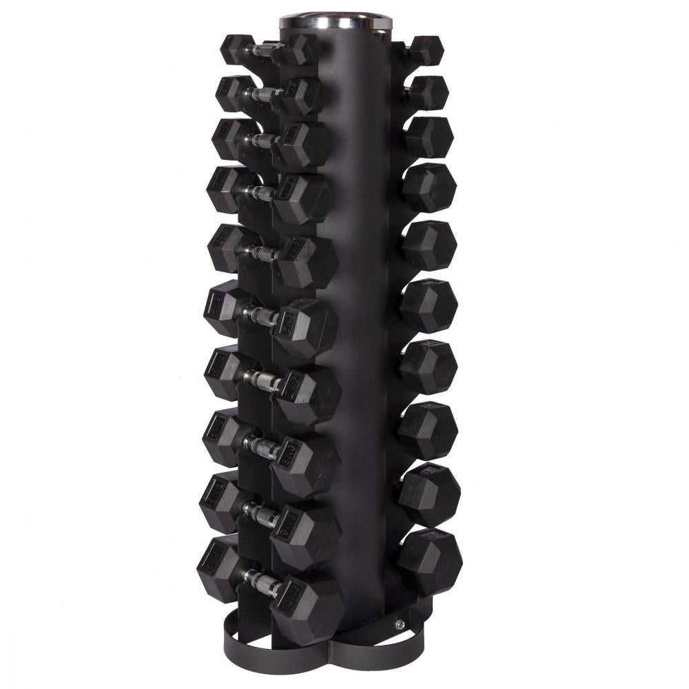 Hexagon Dumbbell Set 1 kg t/m 10 kg incl. Toren