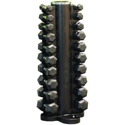 Hexagon Dumbbell Set 1 kg t/m 10 kg incl. Toren