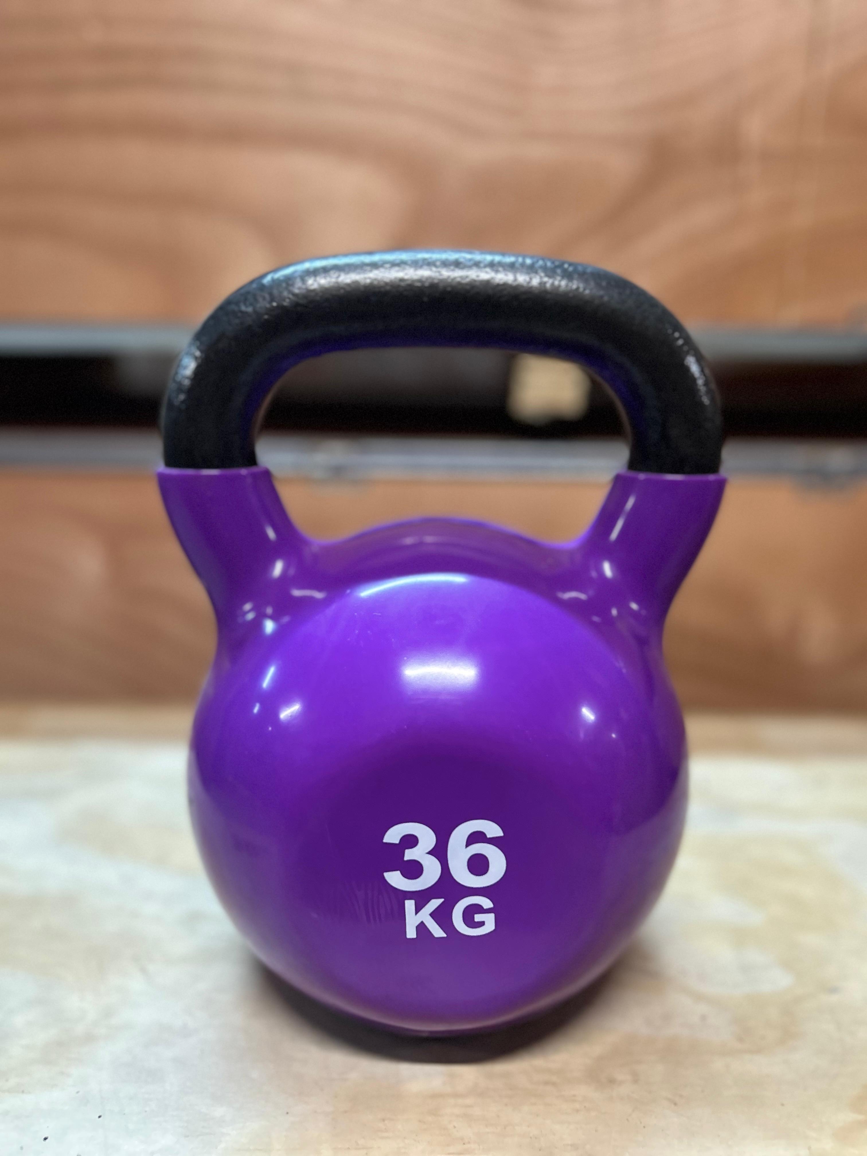 Kettlebell vinyl 36kg paars