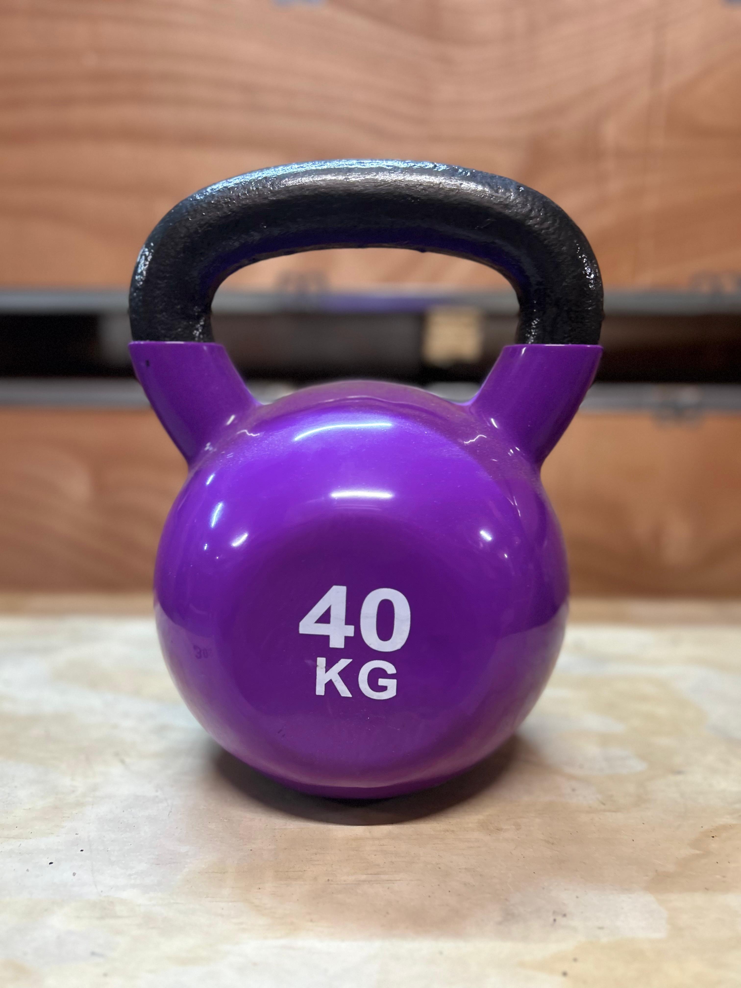 Kettlebell vinyl 40kg paars