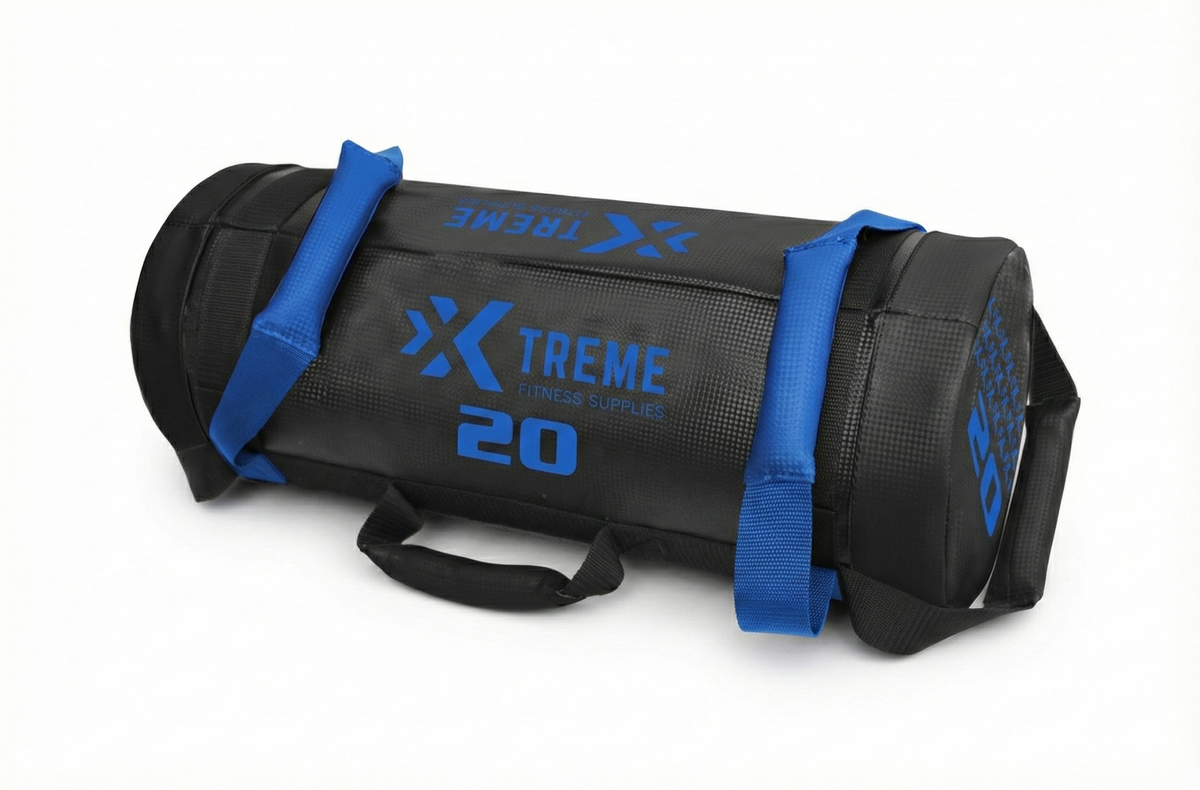 Prumium power bag 20kg zwart/blauw